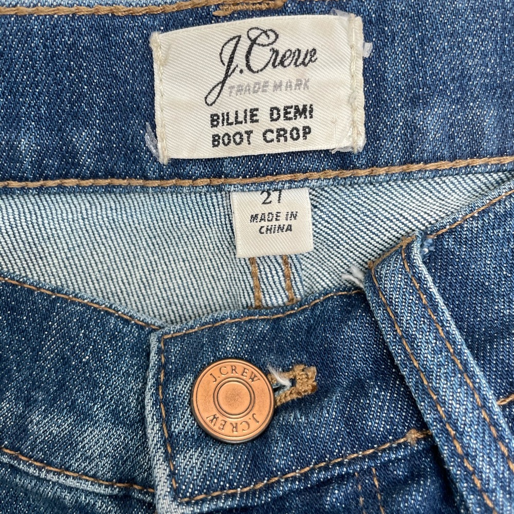 J Crew Billie Denim Boot Crop
